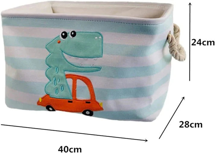 Sklopiva Kutija za Skladištenje Igračaka, Odjeće, Kozmetike, sa Ručkama – Dječija Soba, Spavaća Soba, Dnevni Boravak - DINO
