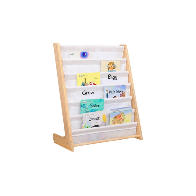 Dječija Polica za Knjige od Drveta GINGER HOME, 6 Polica, Montessori 64x30x79 cm