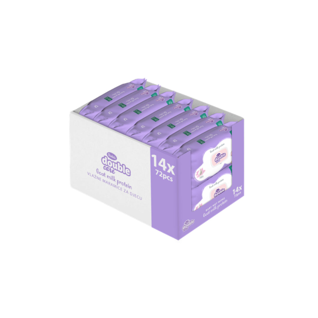 VIOLETA hidratantne maramice za bebe Soft Lotion, s kozjim mlijekom, 72/1 x 14