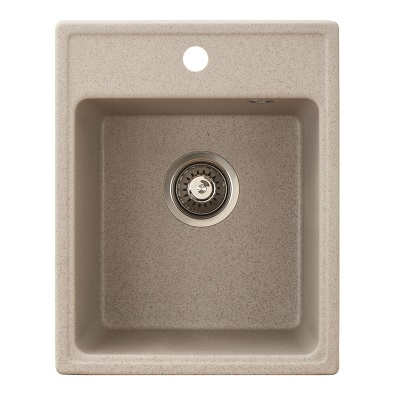 X Granit sudoper-Quadro 40 sa sifonom, bež