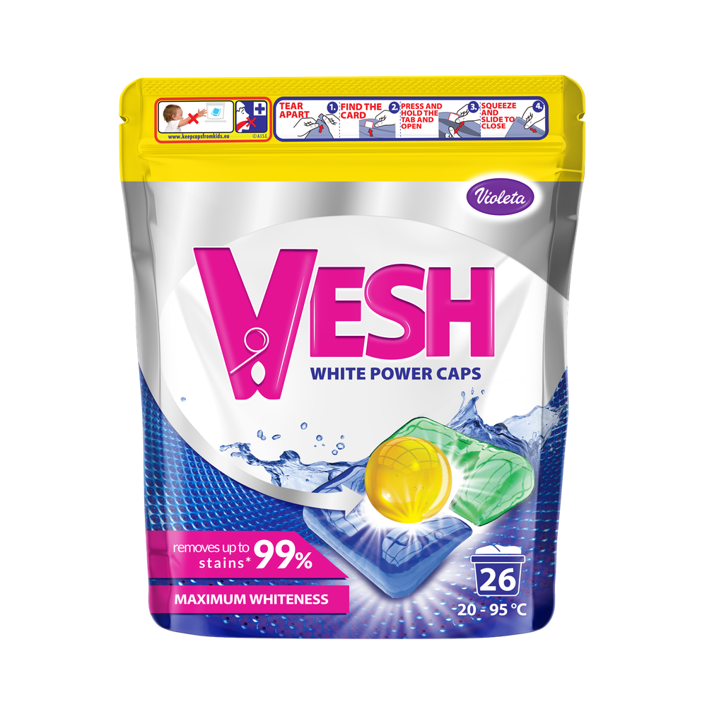 Violeta Vesh Kapsule Za Pranje Veša White Power 26 pranja