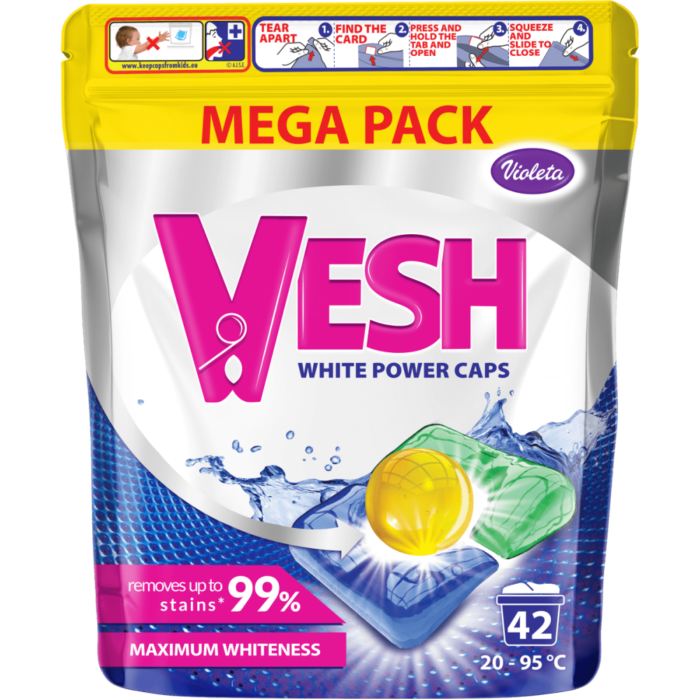 Violeta Vesh kapsule za pranje veša White power 42 pranja