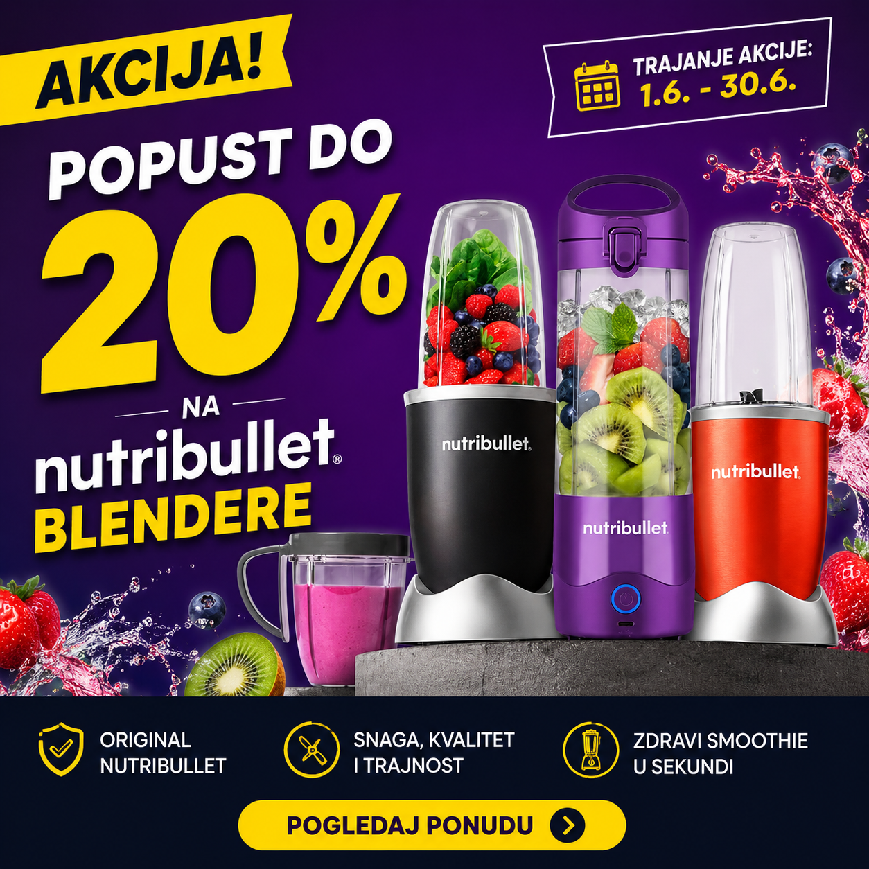 Akcija na Nutribullet blendere