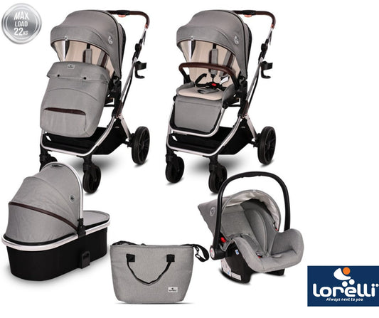 Kolica Glory 3U1 Opaline Grey