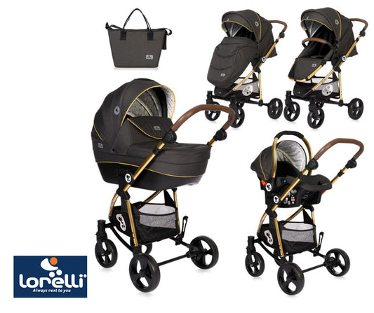 Kolica Crysta 3In1 Luxe Black
