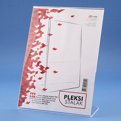 Pleksi stalak A5, providni, MyLine