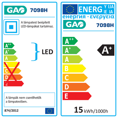 home Plafonjera, LED 15W , 3000K - 7098H