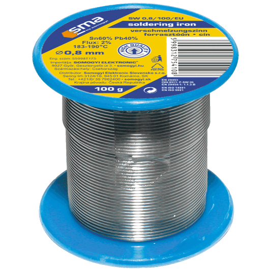 SMA Tinol za lemljenje, Ø0.8 mm, 100g - SW 0.8/100