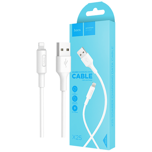 hoco. USB kabl za iPhone, Lightning kabl, 1 met., 2 A, bijela - X25 Soarer Lightning, White