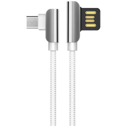 hoco. USB kabl za smartphone, micro USB, 1.2 met., 2.4 A, bijela - U42 Exquisite steel, Micro USB, WH