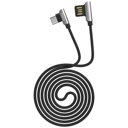 hoco. USB kabl za smartphone, USB type C, 1.2 met., 2.4 A, crna - U42 Exquisite steel, USB type C, BK