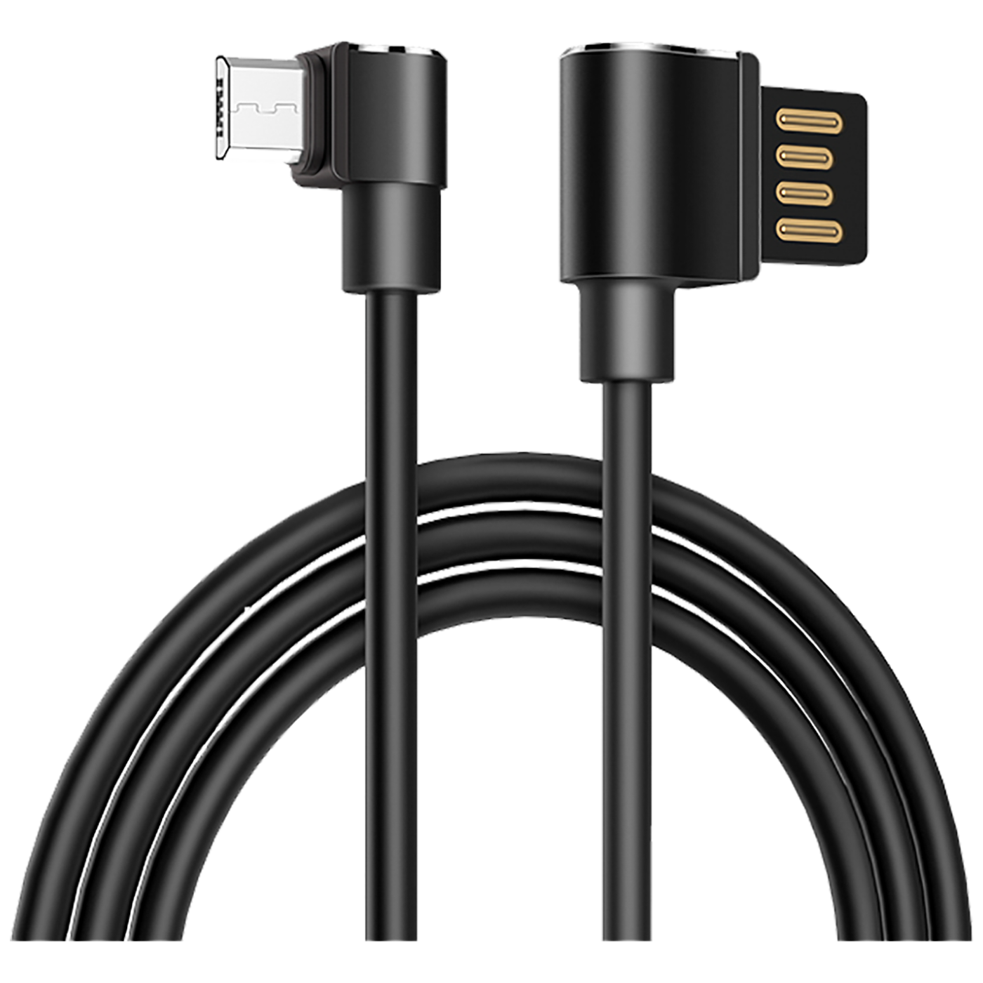 hoco. USB kabl za smartphone, micro USB, kutni 90°, 1.2 met,crna - U37 Long Roam, Micro USB , BK