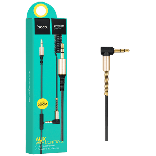 hoco. Audio kabl 3.5 mm sa mikrofonom, dužina 2.0 metra - UPA02 Spring Audio AUX MIC