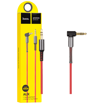 hoco. Audio kabl 3.5 mm, dužina 1.0 metar, crvena - UPA02 Spring Audio AUX, RD