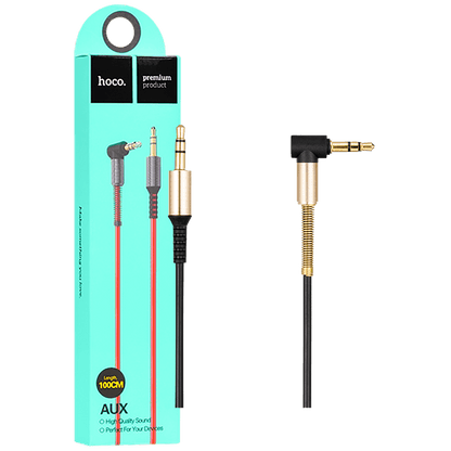 hoco. Audio kabl 3.5 mm, dužina 1.0 metar, crna - UPA02 Spring Audio AUX  BK