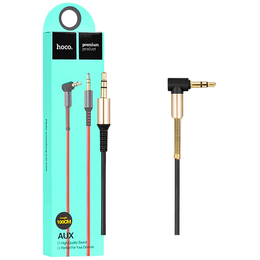 hoco. Audio kabl 3.5 mm, dužina 1.0 metar, crna - UPA02 Spring Audio AUX  BK