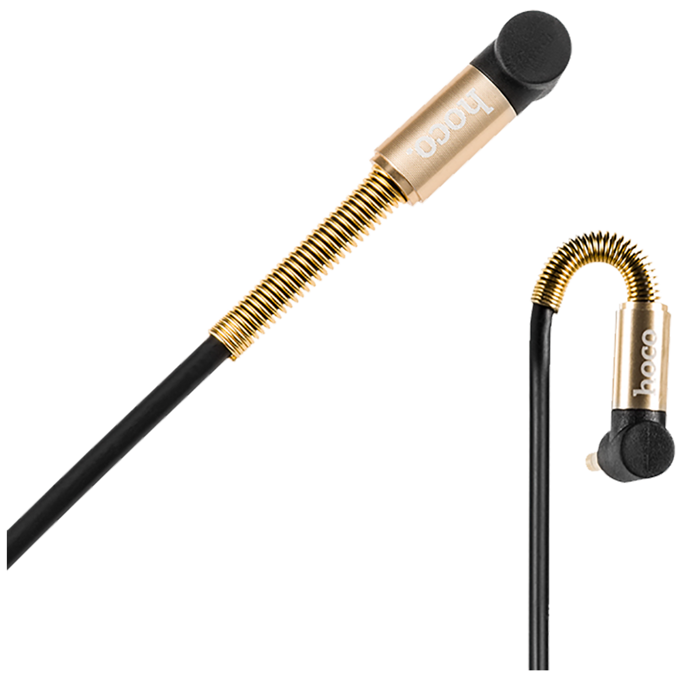 hoco. Audio kabl 3.5 mm, dužina 1.0 metar, crna - UPA02 Spring Audio AUX  BK