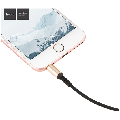 hoco. Audio kabl 3.5 mm, dužina 1.0 metar, crna - UPA02 Spring Audio AUX  BK