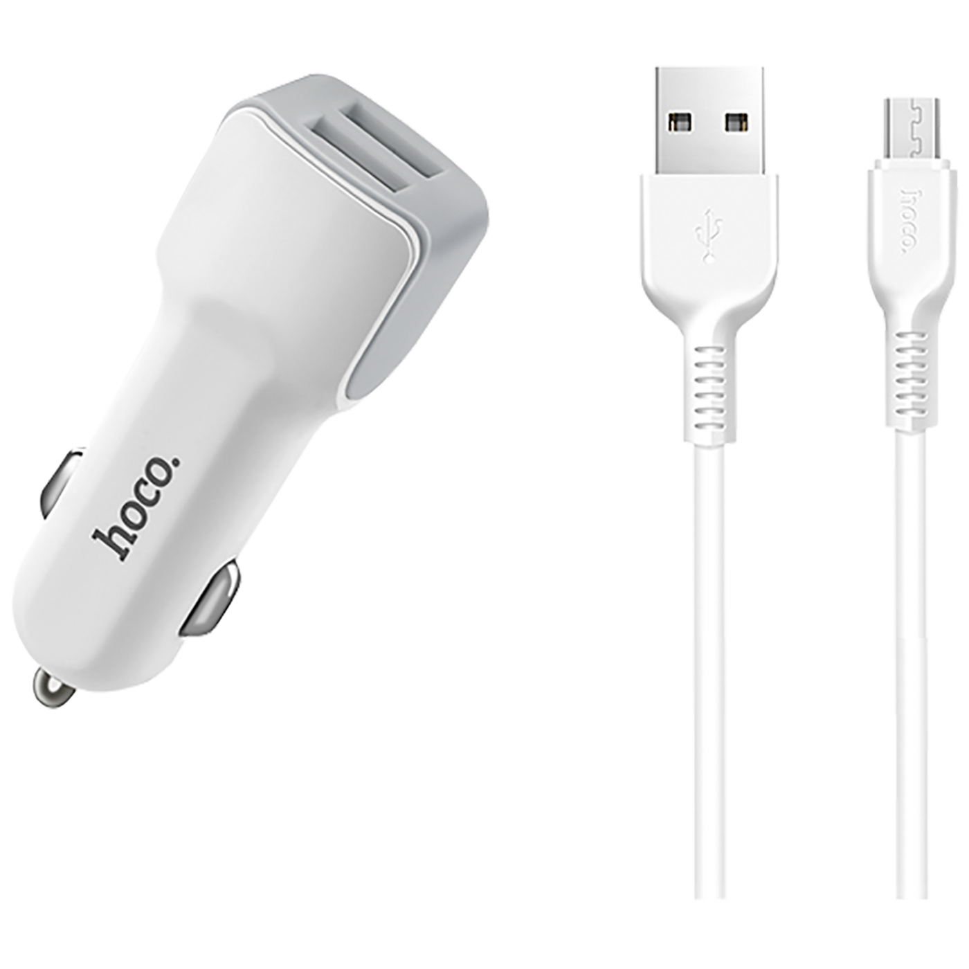 hoco. Auto punjač sa micro USB kabelom, 2 x USB, 5 V/2.4 A - Z23 Grand Style set, micro USB