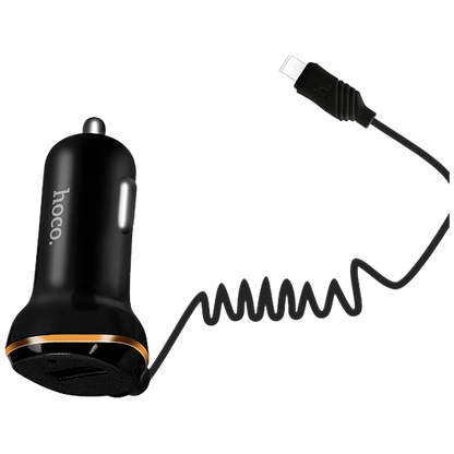 hoco. Auto punjač  sa micro USB kabl, USB, 5 V/3.4 A, crna - Z14 single, micro USB, BK