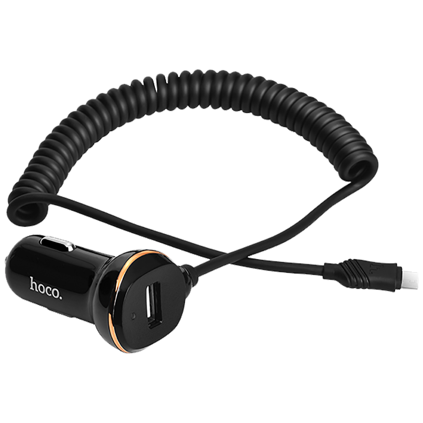 hoco. Auto punjač  sa micro USB kabl, USB, 5 V/3.4 A, crna - Z14 single, micro USB, BK