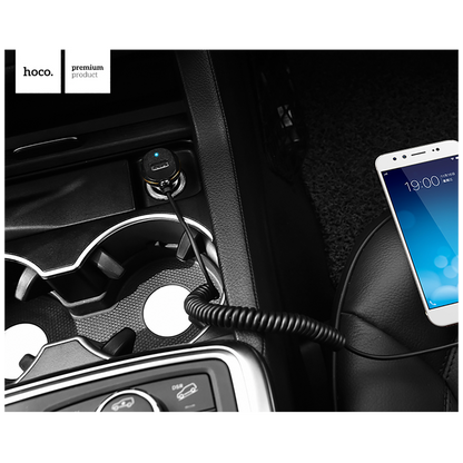 hoco. Auto punjač  sa micro USB kabl, USB, 5 V/3.4 A, crna - Z14 single, micro USB, BK