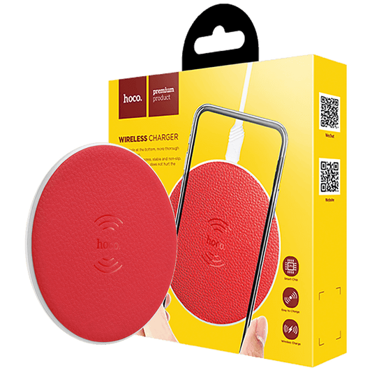 hoco. Punjač bežični, univerzalni, za smartphone, 5 W, crvena - CW14 Wireless charger, RD