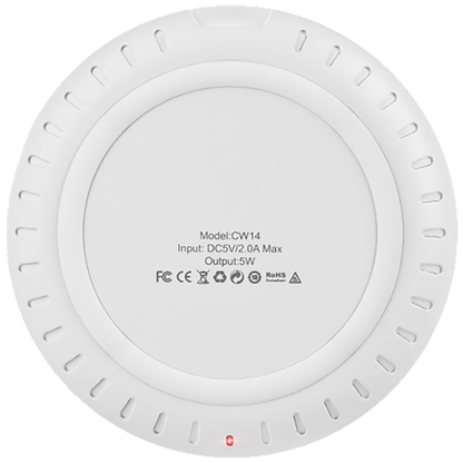hoco. Punjač bežični, univerzalni, za smartphone, 5 W, crvena - CW14 Wireless charger, RD