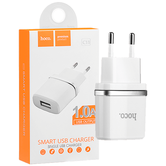 hoco. Punjač kućni za smartphone, tablete, 1.0 A - C11 Smart single USB