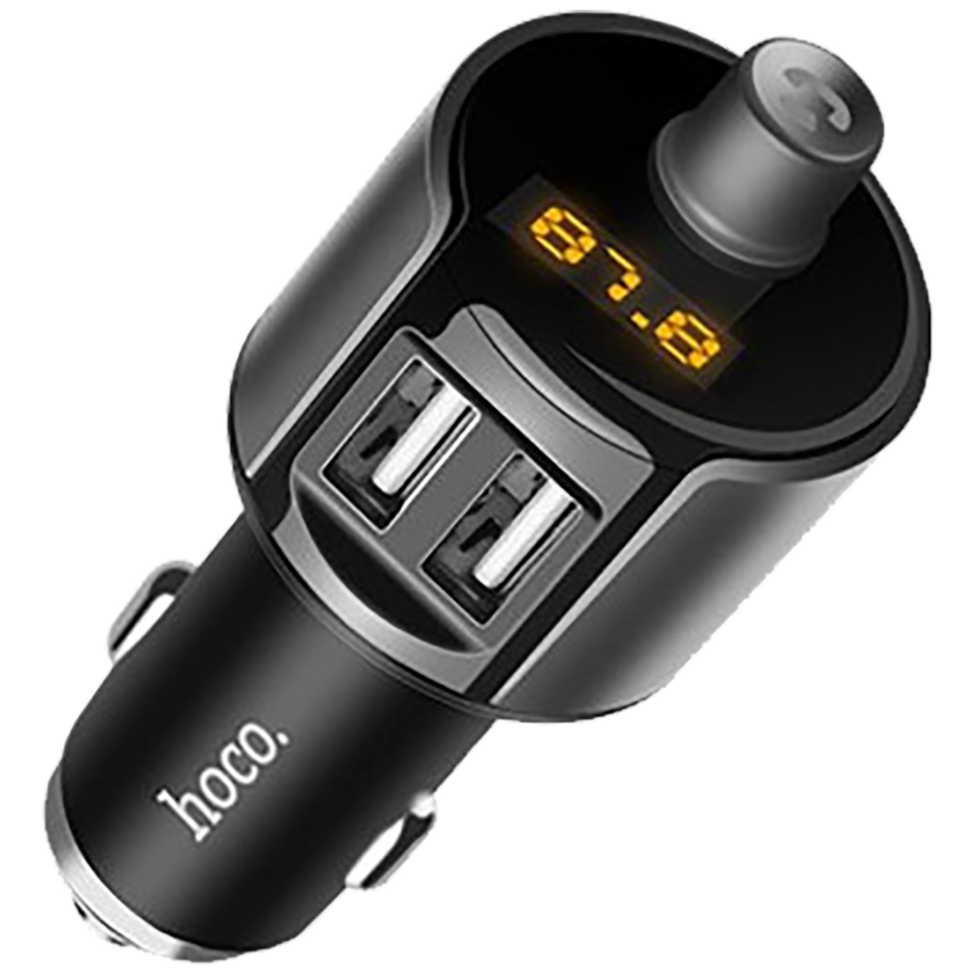 hoco. FM modulator, BT handsfree, 12 V/24 V, 2 x USB 2,4 A - E19 Smart, BT, FM, Charger