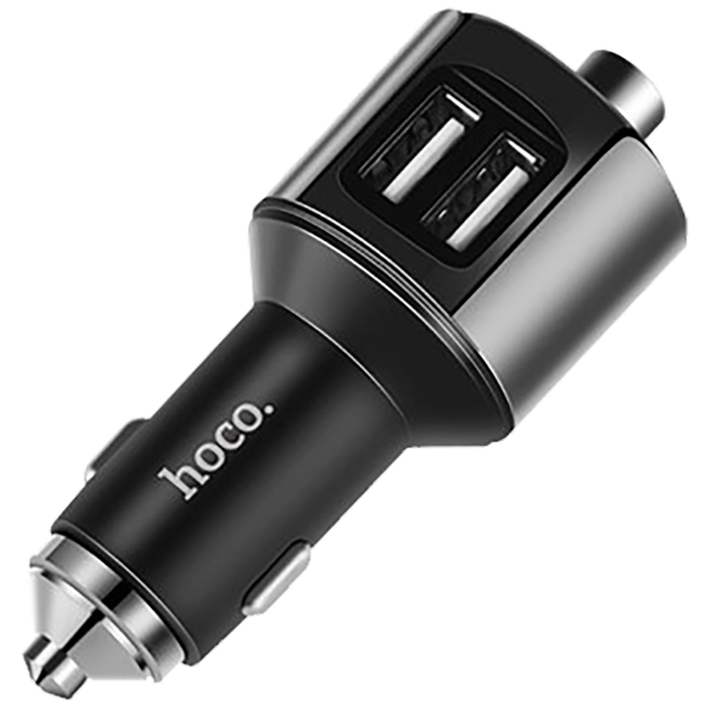 hoco. FM modulator, BT handsfree, 12 V/24 V, 2 x USB 2,4 A - E19 Smart, BT, FM, Charger