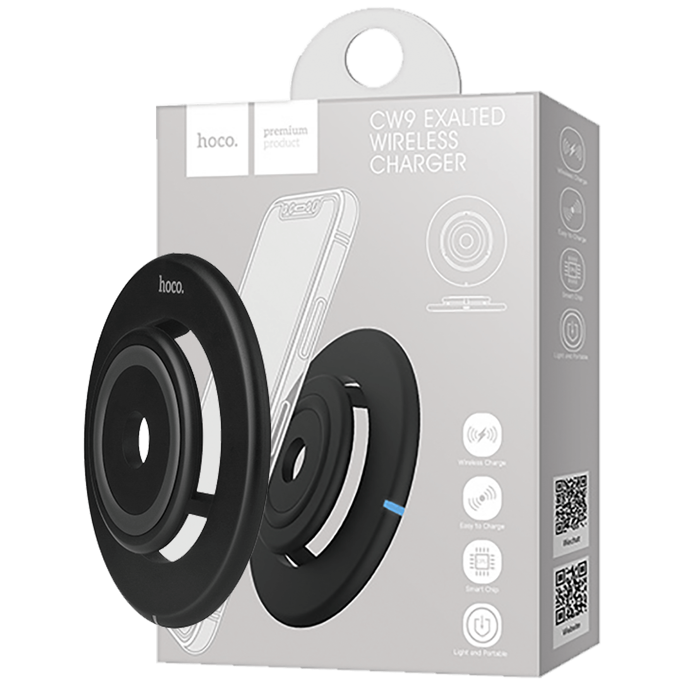 hoco. Punjač bežični, univerzalni, za smartphone, 5 W - CW9 Exalted Wireless charger