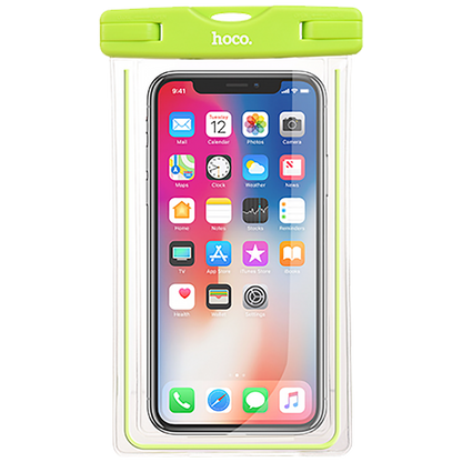 hoco. Torbica za mobitel, vodootporna, fluo zelena - Clear fantasy waterproof bag, GR