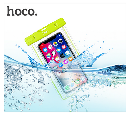 hoco. Torbica za mobitel, vodootporna, fluo zelena - Clear fantasy waterproof bag, GR