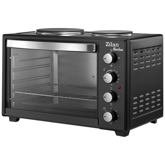 Zilan Mini pećnica, 2 grijače ploče, 45 l, 3200 W, crna - ZLN2935