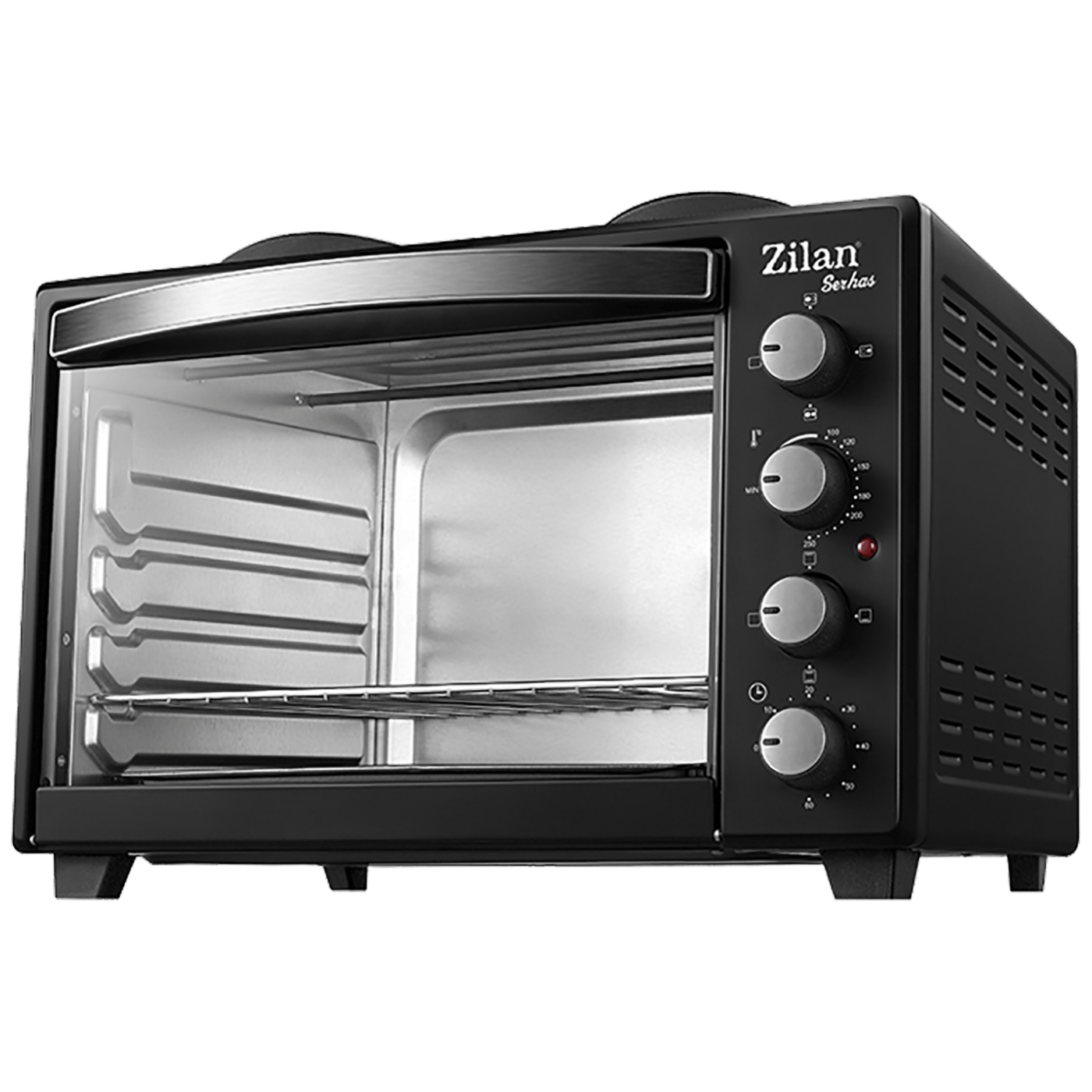 Zilan Mini pećnica, 2 grijače ploče, 45 l, 3200 W, crna - ZLN2935