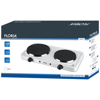 Floria Električno kuhalo, 2 ploče - 15/18 cm, 1500 W, bijela - ZLN2843 WH