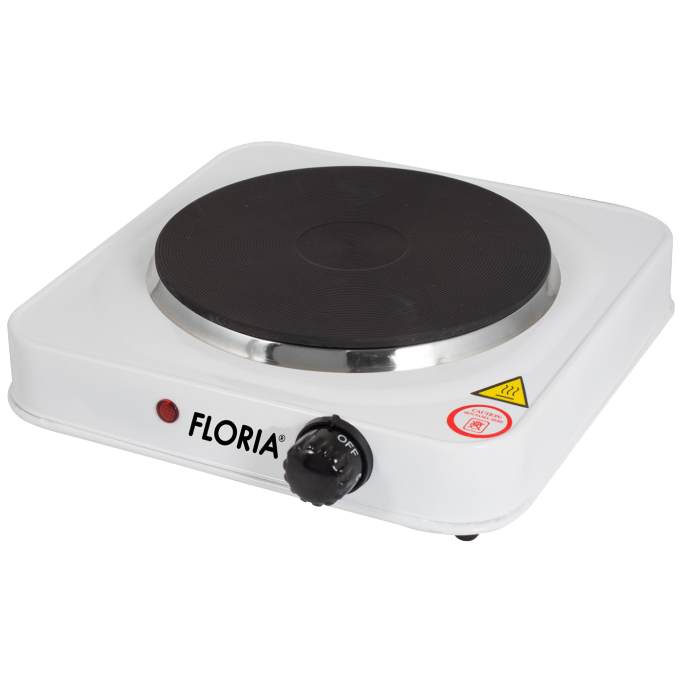Floria Električno kuhalo, 1 ploča - 15 cm, 1000 W, bijela - ZLN2805 WH