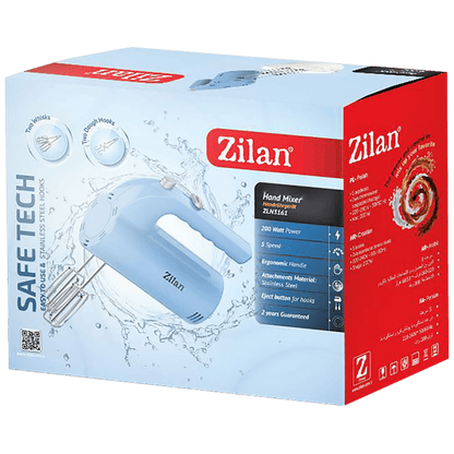 Zilan Mikser ručni, 5 brzina+turbo, 200 W, plava - ZLN3161
