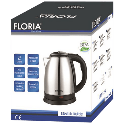 Floria Kuhalo za vodu, zapremina 1.8 l, 1500 W, INOX - ZLN2768