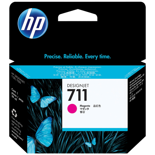 HP Tinta 711 ( CZ131A ), 29ml, magenta