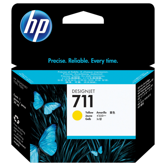 HP Tinta 711 ( CZ132A ), 29ml, yellow