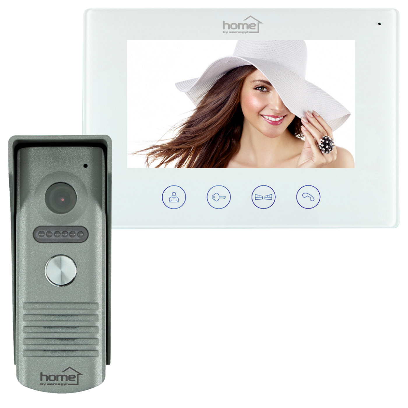 home Žični video interfon, set, 7" LCD display, WiFi - DPV WIFI SET