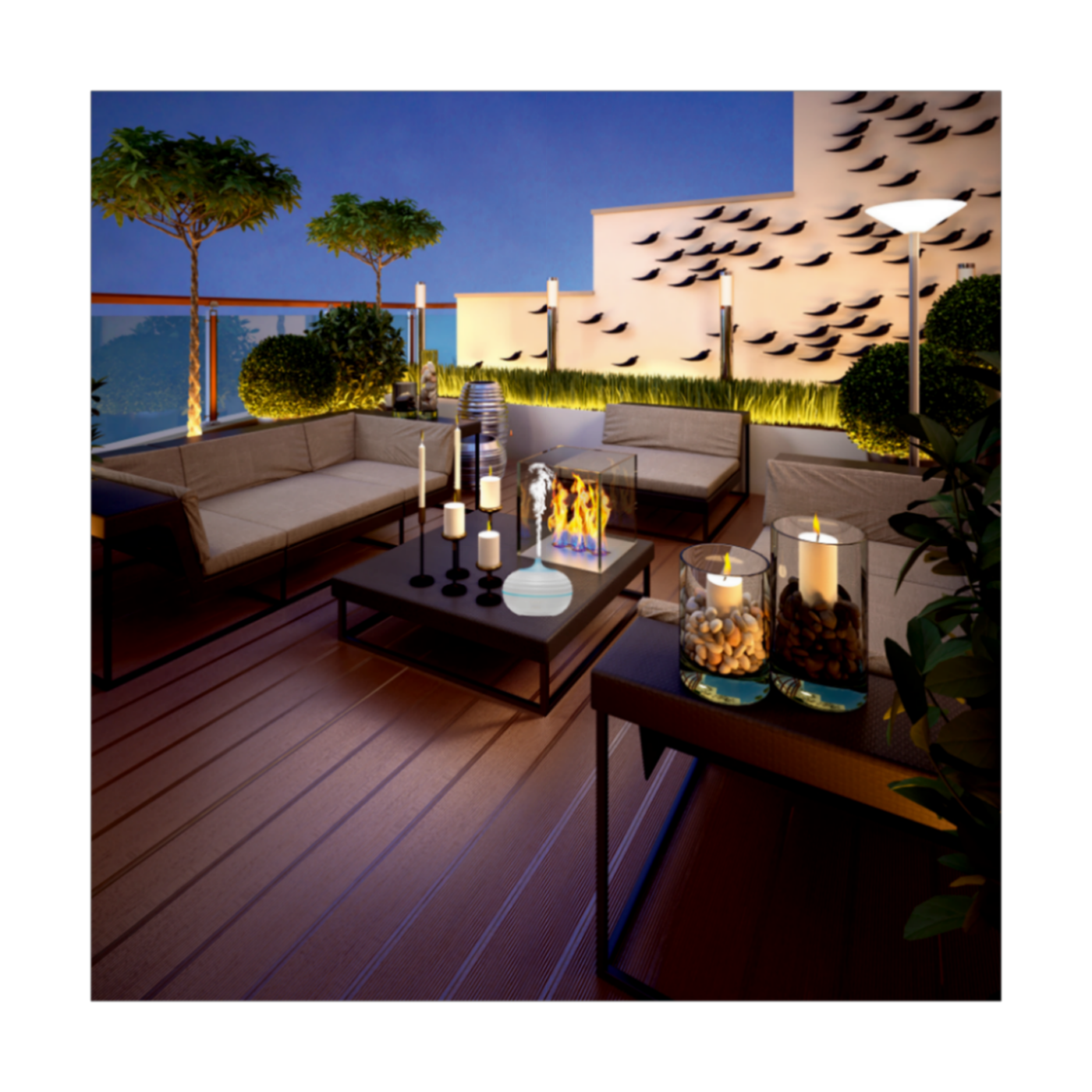 home Ultrazvučni aroma difuzor ovlaživač zraka sa svjetlom 120ml. - AD 10