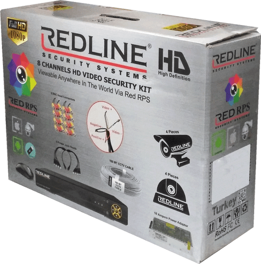 REDLINE Set za video nadzor, 8ch, 2.0Mpixel, Cloud - Gold CCTV 8
