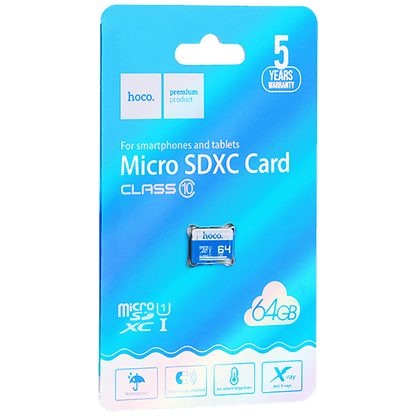 hoco. Micro SD kartica, 64GB, class 10 - MicroSD 64GB Class10 (85829)
