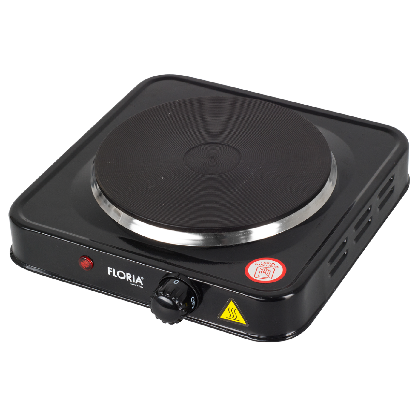 Floria Električno kuhalo, 1 ploča - 15 cm, 1000 W, crna - ZLN2806