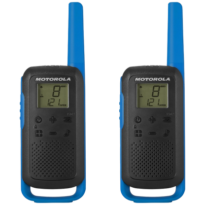 Motorola Walkie Talkie, domet 8 km, 16 kanala, plava - TLKR T62 BL