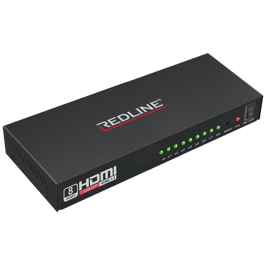 REDLINE HDMI razdjelnik, 1 ulaz - 8 izlaza - HS-8000