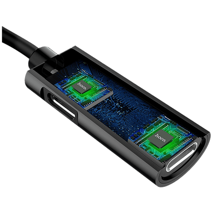 hoco. Adapter za slušalice 2in1, iPhone,Lightning na 2 x Lightning - LS18 Lightning to Lightning